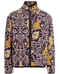 Aries - Floral-printed Zip-up Jacket - Lyst