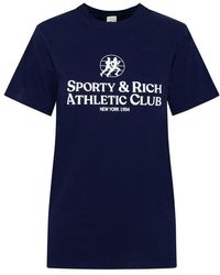 Sporty & Rich - Athletic Club Crewneck T-shirt - Lyst