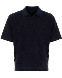 Fendi - Ff Jacquard Short Sleeved Polo Shirt - Lyst