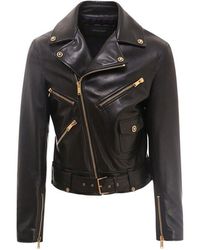 Versace Leather jackets for Men | Online Sale up to 23% off | Lyst