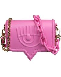 Chiara Ferragni Logo Patch Chain-linked Shoulder Bag - Pink