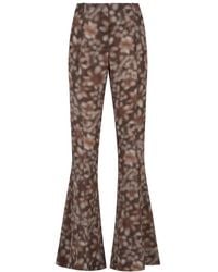 Acne Studios - Abstract Printed Flared Hem Trousers - Lyst