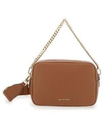Michael Kors - 'Bryant' Shoulder Bag With Logo Lettering On The Front And Chain Shoulder Strap - Lyst