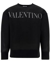 Valentino - Mesh Logo Printed Sweatshirt - Lyst