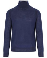 Paul Smith - Signature Stripe Detailed Roll Neck Sweater - Lyst