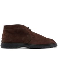 Tod's - Round Toe Ankle Boots - Lyst