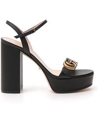 gucci black platform heels