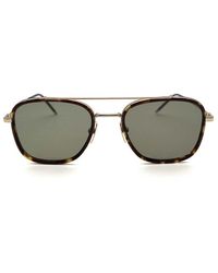 Thom Browne - Aviator Frame Sunglasses - Lyst