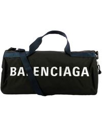 Balenciaga Logo Gym Bag - Black