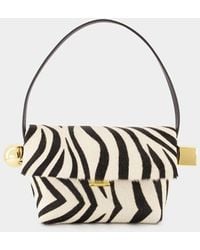 Jacquemus - Le Rond Carré Zebra Calf-Hair Shoulder Bag - Lyst