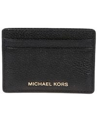 Michael Kors - Jet Set Leather Card Holder - Lyst