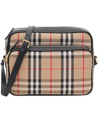 Burberry Vintage Check Camera Bag - Natural