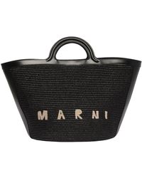 Marni - Tropicalia Summer Logo Embroidered Large Tote Bag - Lyst