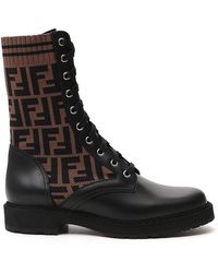 fendi military boots