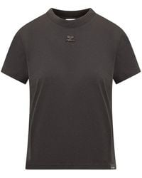 Courreges - T-Shirt With Logo - Lyst