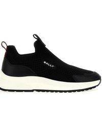 Bally - Dewan Mesh Panelled Stretched Knit Sneakers - Lyst