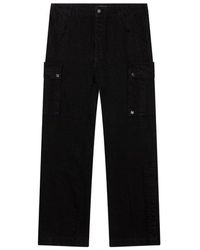 Paint Splatter Flared Jeans in Black - Amiri