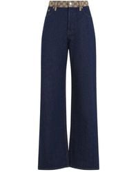 Gucci - Denim Gg Waist Jean - Lyst