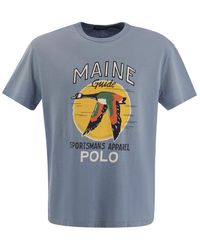 Polo Ralph Lauren - T-Shirt With Classic-Fit Graphics - Lyst