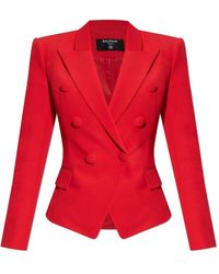 Balmain - Double-Breasted Blazer - Lyst