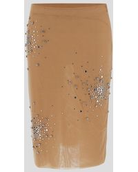 Des Phemmes - Embellished Pencil Skirt - Lyst