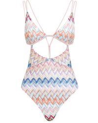 Missoni - Pattern-printed One-piece Swimsuit - Lyst