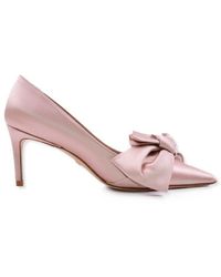 Stuart Weitzman - Bow Detailed Pointed-toe Pumps - Lyst