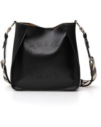 Stella McCartney Mini Faux Leather Crossbody Bag - Black
