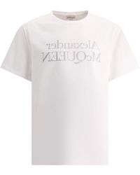 Alexander McQueen - Alexander Mc Queen Reflected Logo T Shirt - Lyst