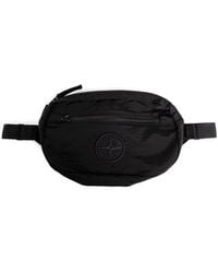 Stone Island - Compass Embroidered Zipped Belt Bag - Lyst