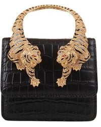 Roberto Cavalli - Small Roar Shoulder Bag With Jewelled Tigers - Lyst