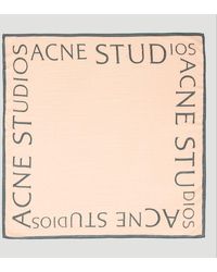 Acne Studios - Logo Printed Square-shaped Scarf - Lyst