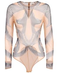 Burberry - Mermaid Tail Print Tulle Bodysuit - Lyst