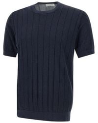 Kangra - Ribbed Crew Neck Sweater - Lyst