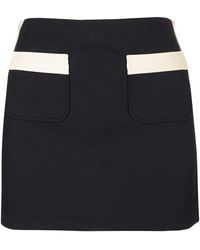 Palm Angels - Pockets Track Mini Skirt - Lyst