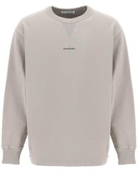 Acne Studios - Logo Print Oversized Sweatshirt - Lyst
