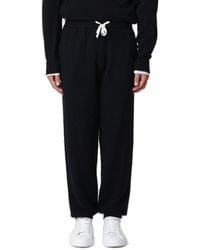 MSGM - Tapered Drawstring Knitted Track Pants - Lyst