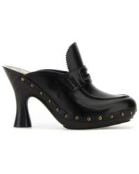 Burberry - Potter Stud Embellished Mules - Lyst