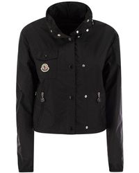 Moncler - Giacca Lico Nero - Lyst