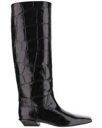 Paris Texas - Bettina Embossed Knee-High Boots - Lyst