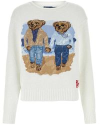 Polo Ralph Lauren - Polo Bear Intarsia Knitted Jumper - Lyst
