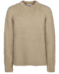 Acne Studios - Faux Fur Wool Blend Sweater - Lyst