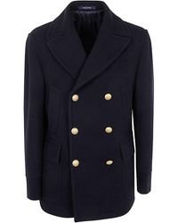Tagliatore - Double-Breasted Sailing Coat - Lyst