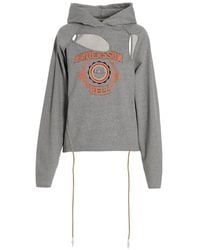 ANDERSSON BELL - Badged-printed Cut-out Hoodie - Lyst