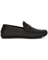 Dior - Logo Plaque Loafers - Lyst