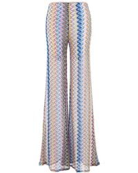 Missoni - Zigzag Lurex Knitted Flared Pants - Lyst