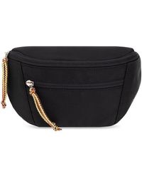 Lanvin - Zigzag Embroidered Small Curb Belt Bag - Lyst