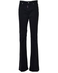 DSquared² - Logo Patch Mid-rise Flared Jeans - Lyst