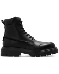 Ferragamo - Combat Lace-Up Boots - Lyst