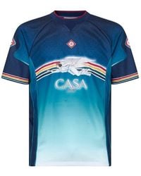 CASABLANCA - Printed Football Jersey T-Shirt - Lyst